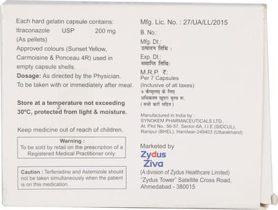 Livafin O 200mg Strip Of 7 Capsules