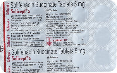 Solicept 5mg Strip Of 15 Tablets