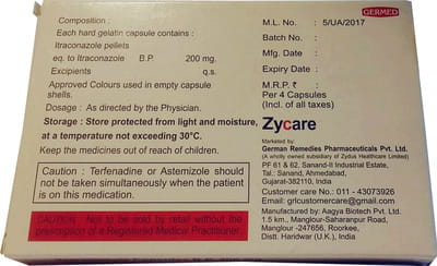Itradus 200mg Strip Of 4 Capsules