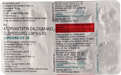 Lipicure Cv 20/75mg Strip Of 10 Capsules