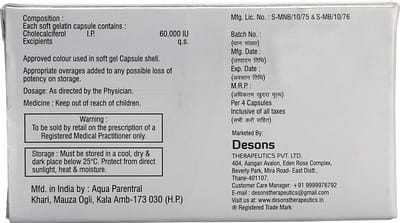 Kalza D3 60k Strip Of 4 Capsules