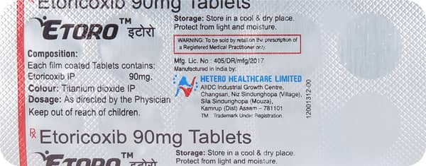 Etoro 90mg Strip Of 10 Capsules