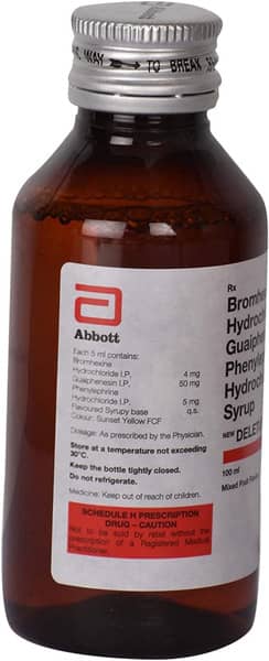 New Deletus P Mix Fruit Flavour Bottle Of 100ml Syrup