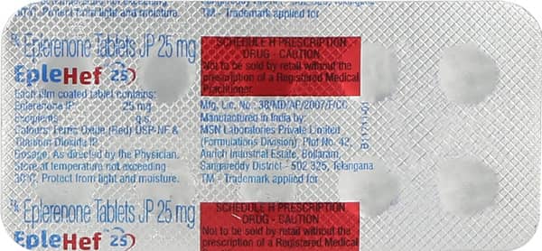 Eplehef 25mg Strip Of 10 Tablets