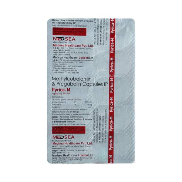 Pyrica M Strip Of 10 Capsules