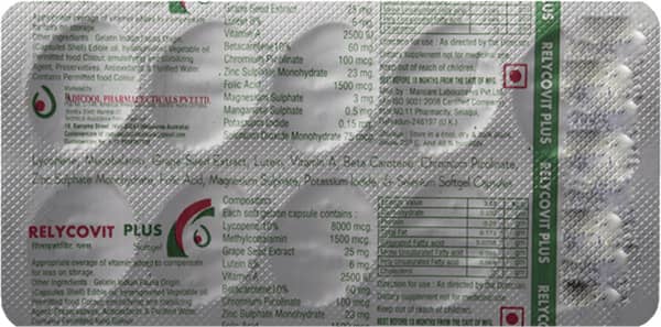 Relycovit Plus Strip Of 10 Capsules