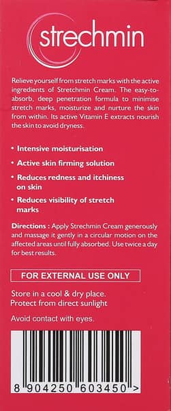 Strechmin Stretch Marks Tube Of 50gm Cream