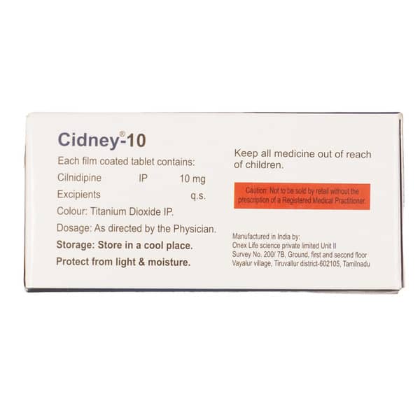 Cidney 10mg Strip Of 10 Tablets