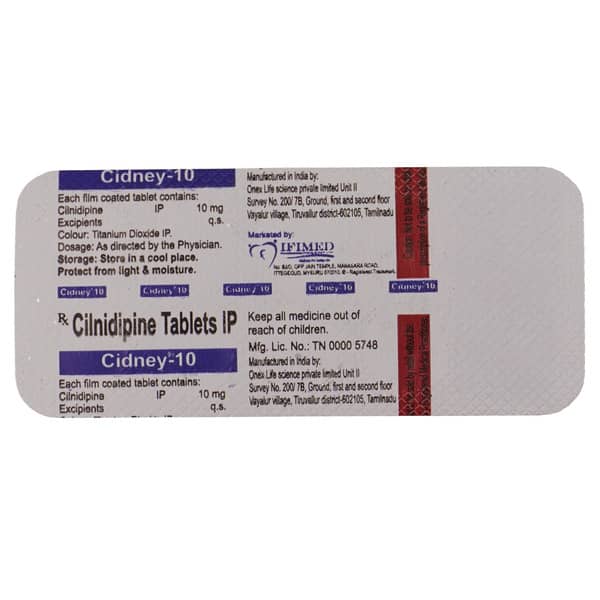 Cidney 10mg Strip Of 10 Tablets