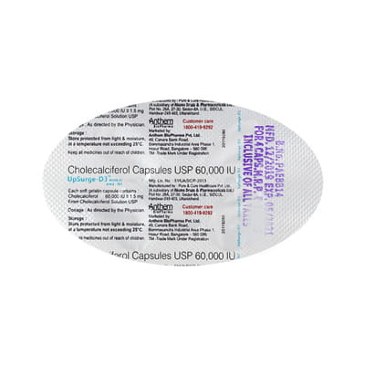 Upsurge D3 60000iu Strip Of 4 Tablets