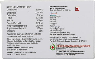 Radcal 60k Strip Of 4 Capsules