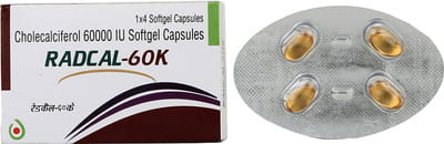 Radcal 60k Strip Of 4 Capsules