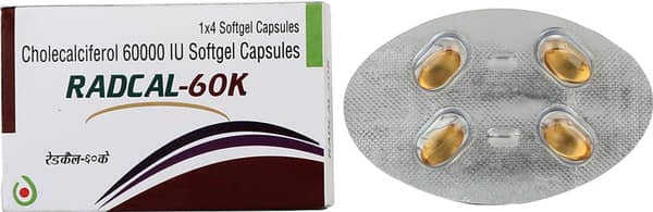 Radcal 60K Strip Of 4 Capsules