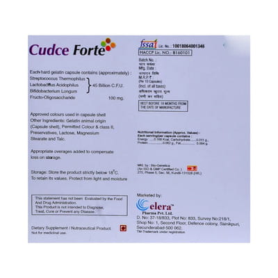 Cudce Strip Of 10 Capsules