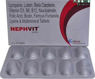 Nephvit Strip Of 10 Tablets