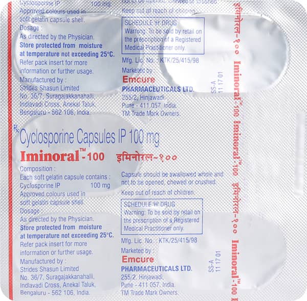 Iminoral 100mg Strip Of 5 Capsules