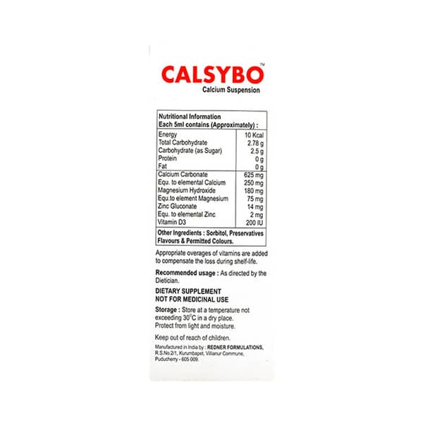 Calsybo Bottle Of 200Ml Syrup