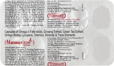 Nutriprime Strip Of 10 Capsules