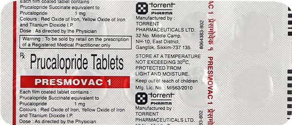 Presmovac 1mg Strip Of 10 Tablets