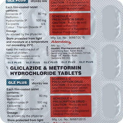 Glz Plus Strip Of 15 Tablets