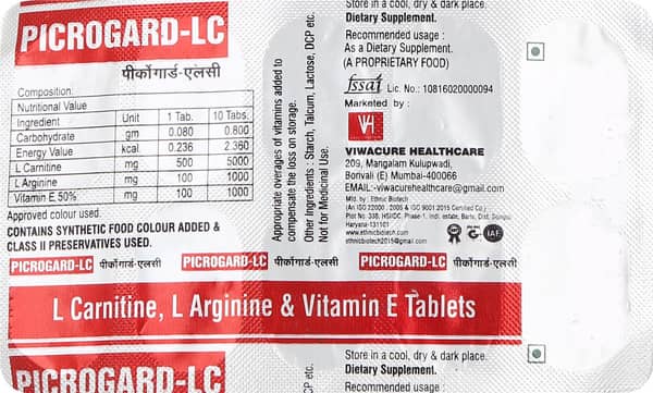 Picro Gard Lc Strip Of 10 Tablets
