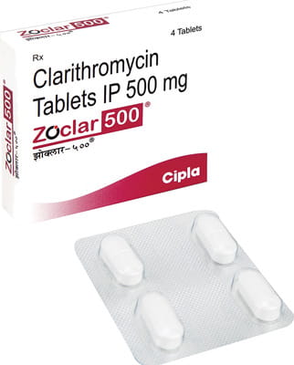 Zoclar 500mg Strip Of 4 Tablets