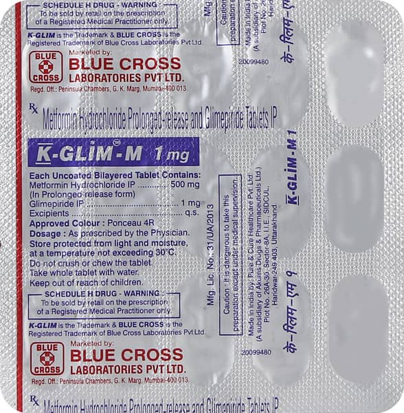 K Glim M1 Strip Of 15 Tablets