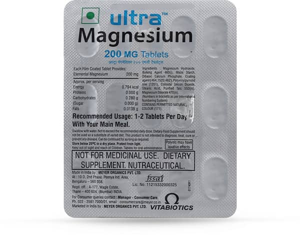 Ultra Magnesium 200mg Tablet