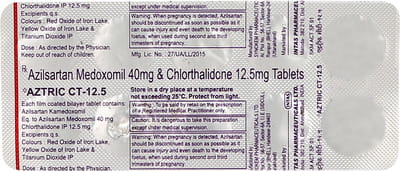 Aztric Ct 40/12.5 Mg Strip Of 10 Tablets