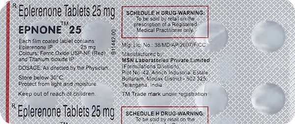 Epnone 25mg Strip Of 10 Tablets