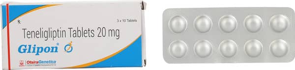 Glipon 20mg Strip Of 10 Tablets