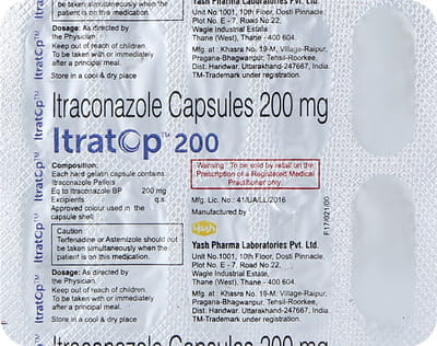 Itratop 200mg Strip Of 10 Capsules