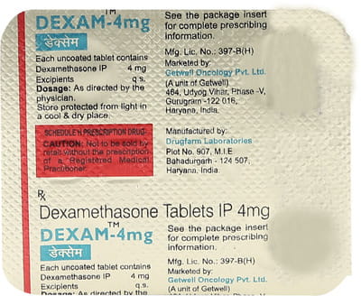 Dexam 4mg Strip Of 4 Tablets