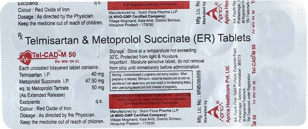 Telcad M 50mg Strip Of 10 Tablets