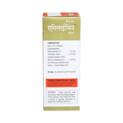 Apilysin Sugar Free Bottle Of 200ml Syrup