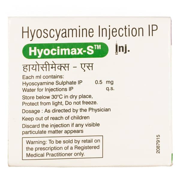 Hyocimax S 0.5mg Ampoule Of 1ml Injection