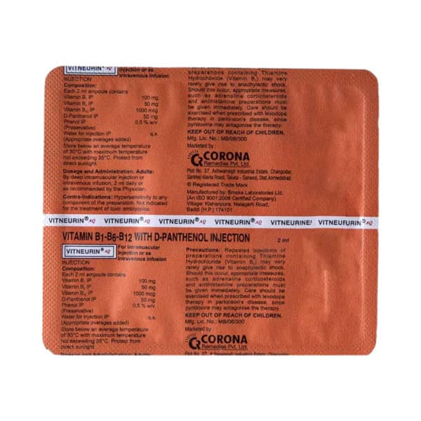 Vitneurin Aq Ampoule Of 2ml Injection