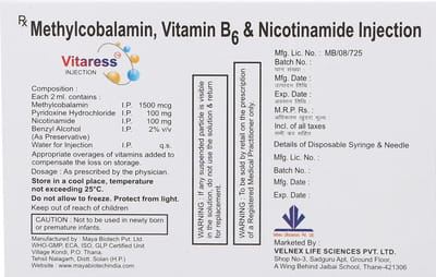 Vitaress Ampoule Of 2ml Injection