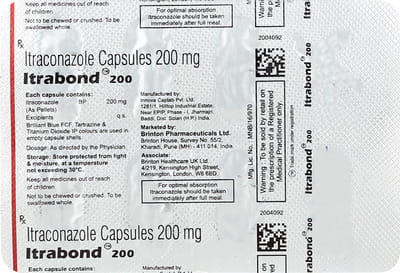 Itrabond 200mg Strip Of 7 Capsules