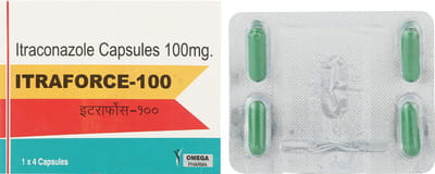 Itraforce 100mg Strip Of 4 Capsules