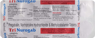 Tri Nurogab Strip Of 10 Tablets