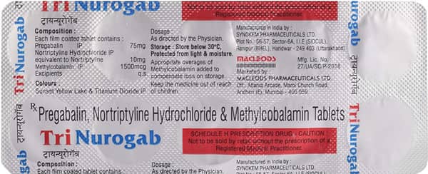 Tri Nurogab Strip Of 10 Tablets