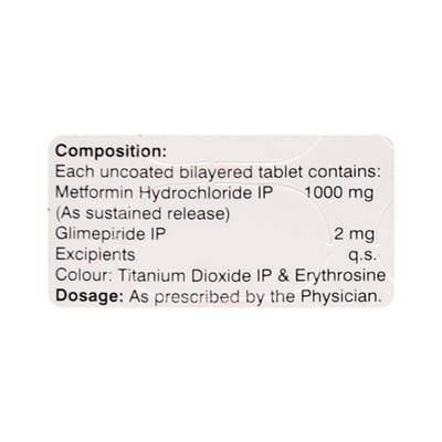 Glimipack M2 Forte Strip Of 10 Tablets