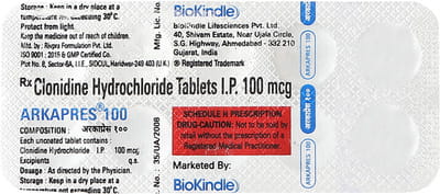 Arkapres 100mcg Strip Of 10 Tablets