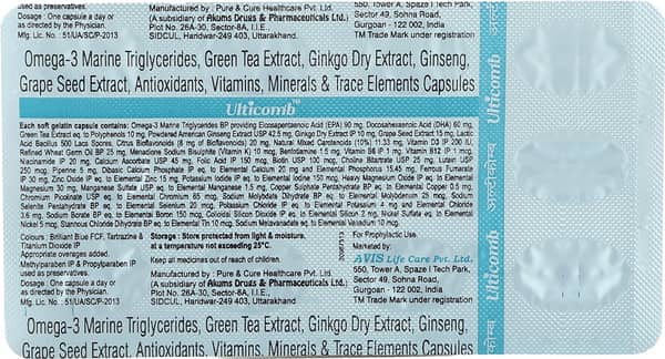 Ulticomb Strip Of 10 Capsules