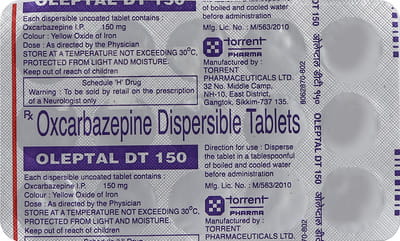 Oleptal Dt 150mg Strip Of 15 Tablets