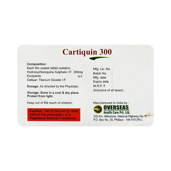 Cartiquin 300mg Strip Of 10 Tablets