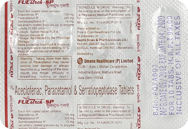 Fulstrch Sp Strip Of 10 Tablets