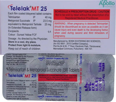 Telelak Mt 25mg Strip Of 10 Tablets