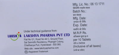 Telelak Mt 25mg Strip Of 10 Tablets